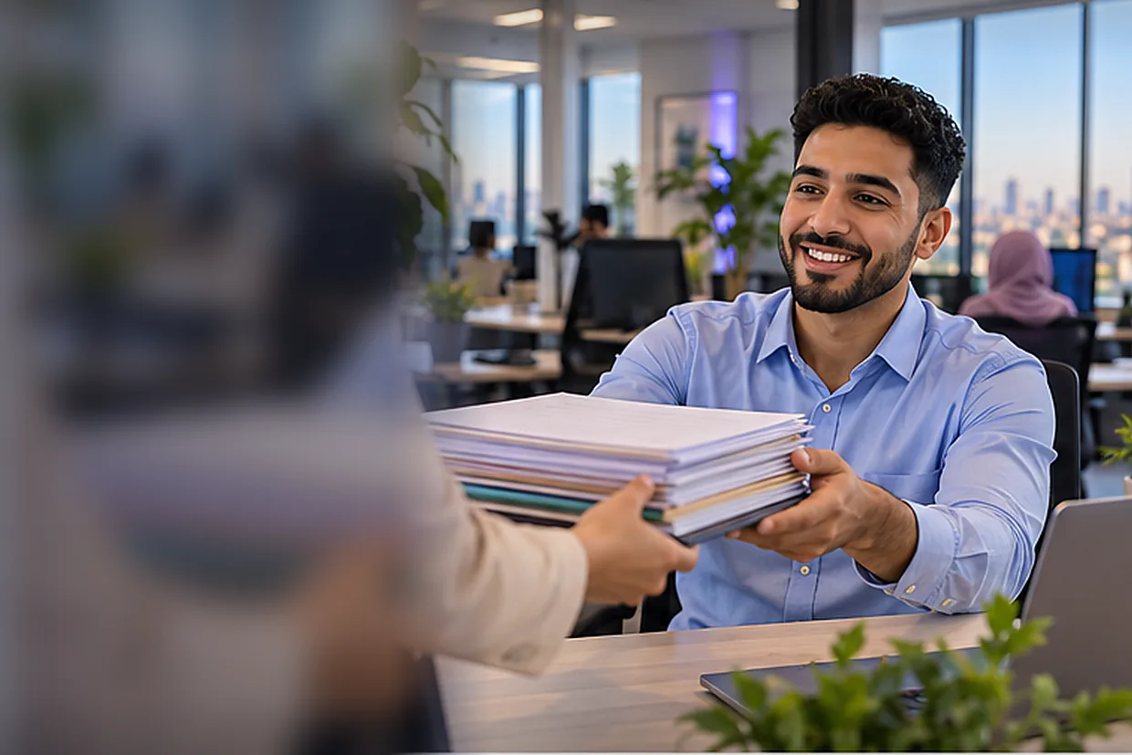Virtual assistant entering research data from printed forms into a spreadsheet