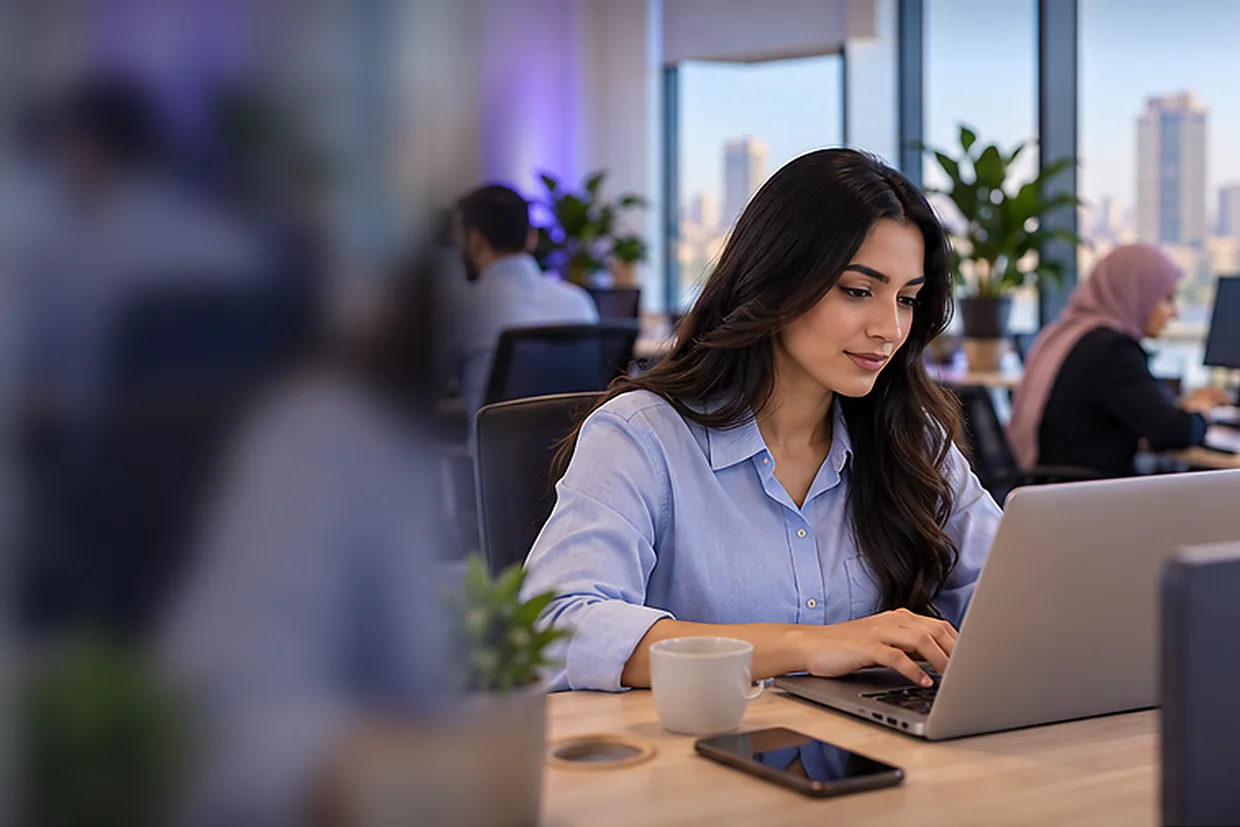 Working out the cost of a virtual assistant with a calculator and budget sheet