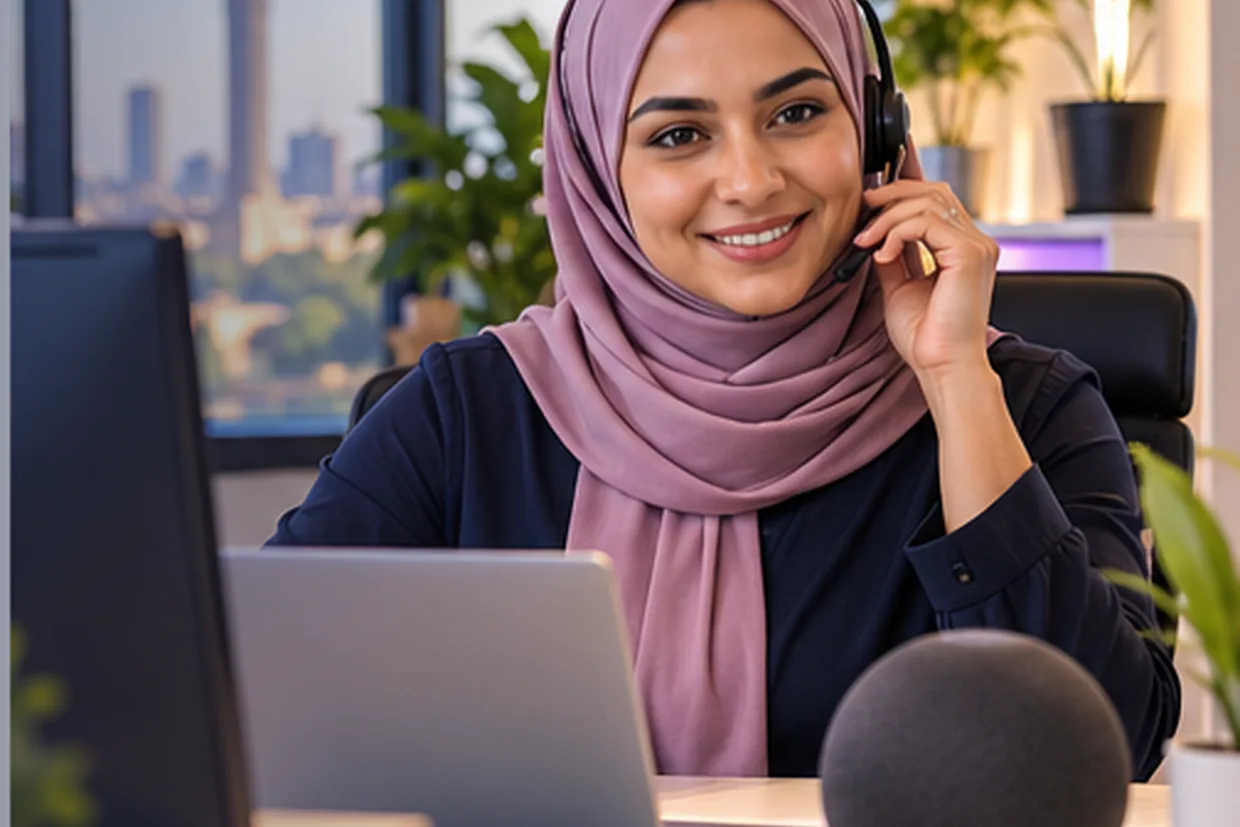 Virtual receptionist answering calls and taking messages
