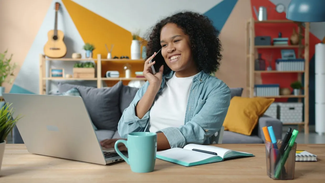 Mixing phone calls with email and online outreach from a laptop to reach new prospects