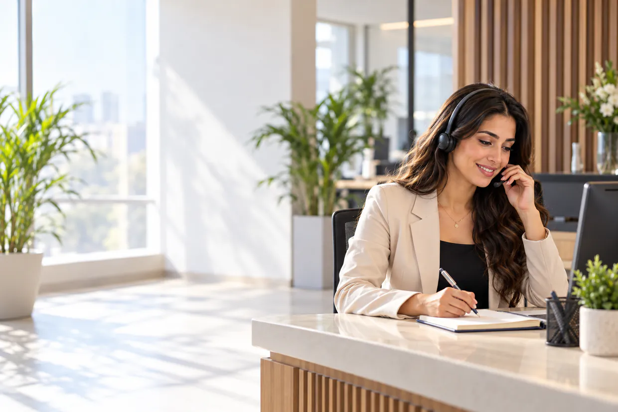 UK virtual receptionist answering business calls
