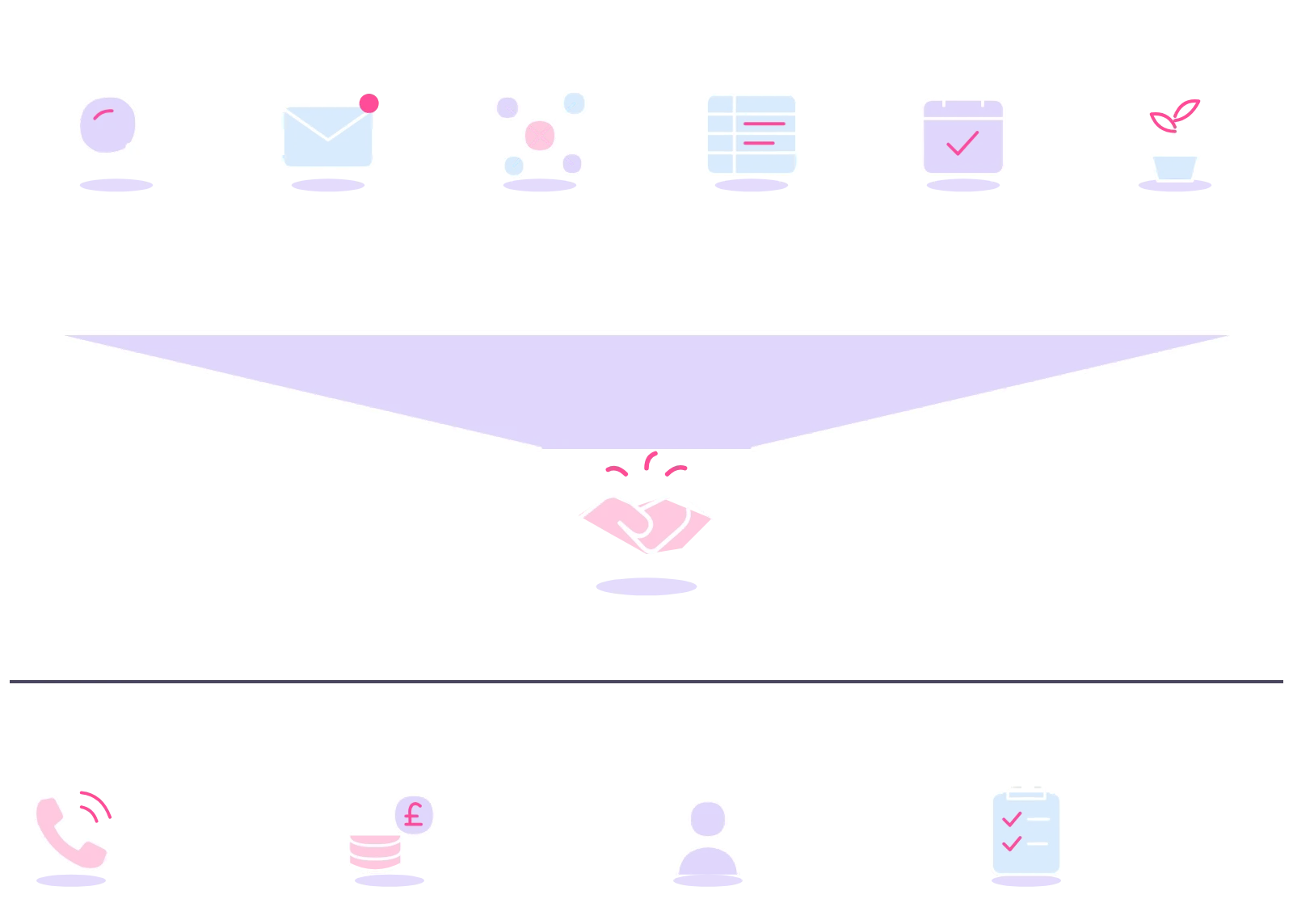 A sales VA researches, reaches out, keeps the CRM and books calls; closing, pricing and the customer profile stay with you